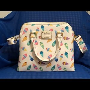Lougefly Disney purse with Disney princesses as ice cream cones.